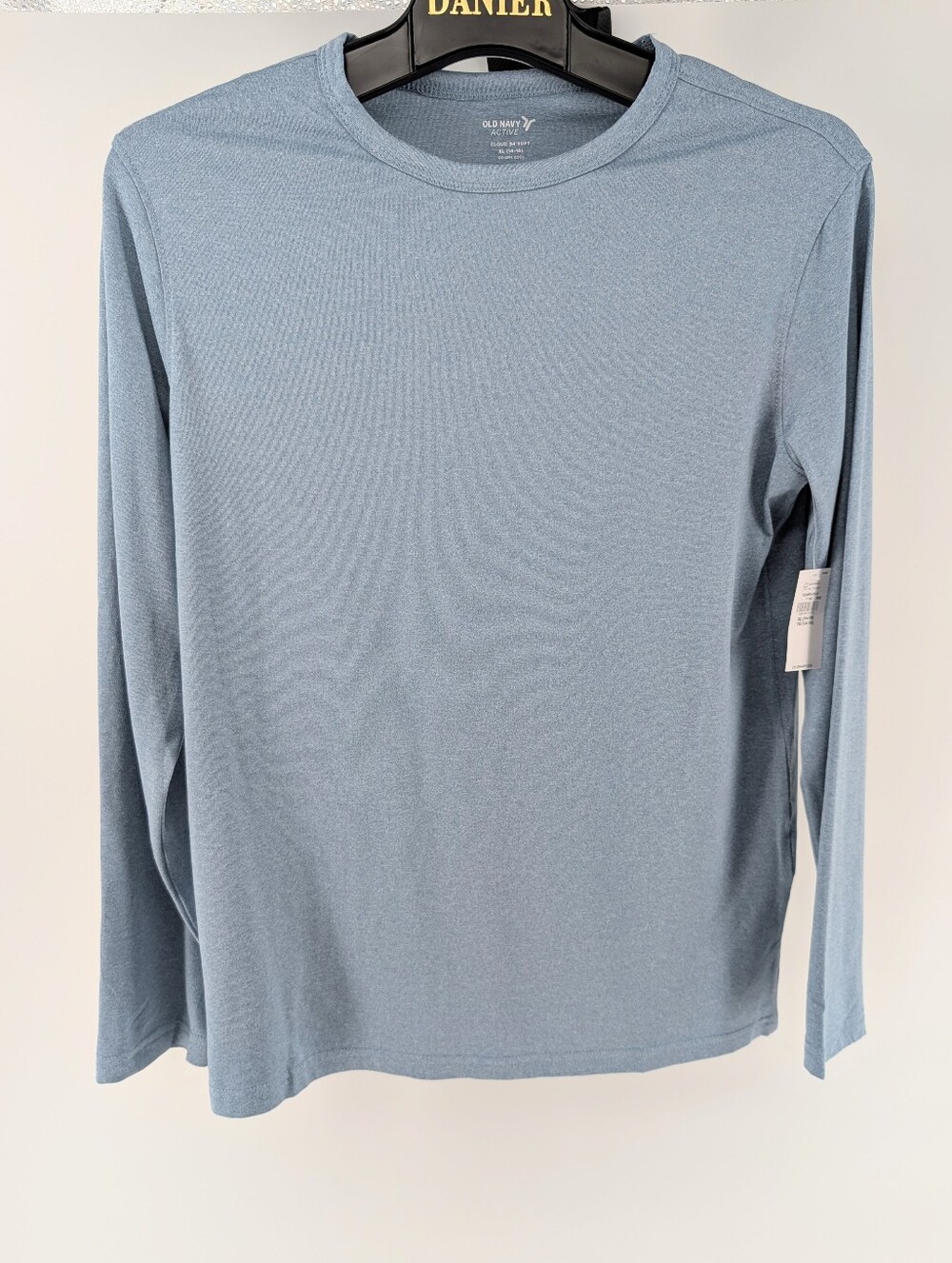 Old Navy Dusty Blue Long-Sleeve Crew Tee